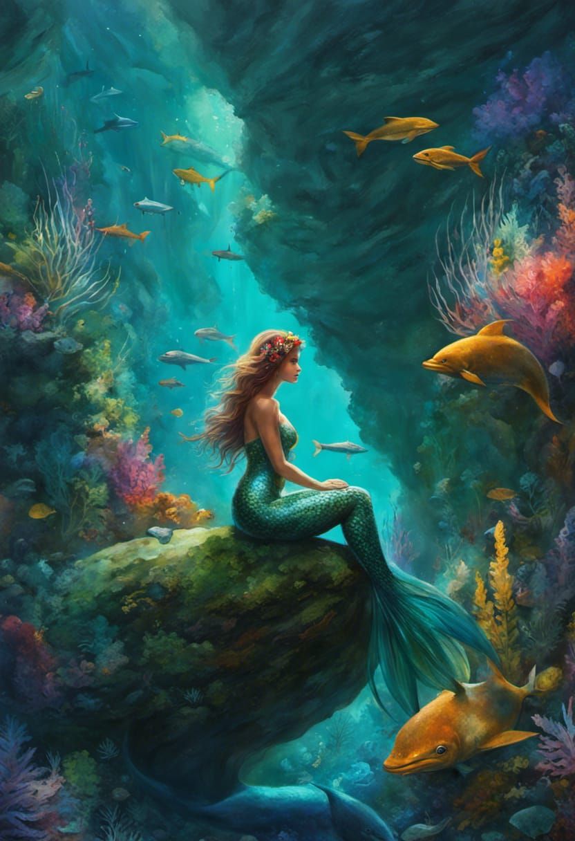 Mermaid Challenge Try-out - AI Generated Artwork - NightCafe Creator