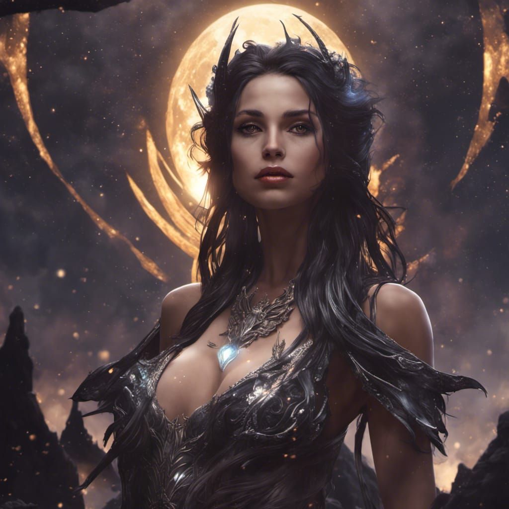 Nyx Goddess of the Night  by @WitchyNyx