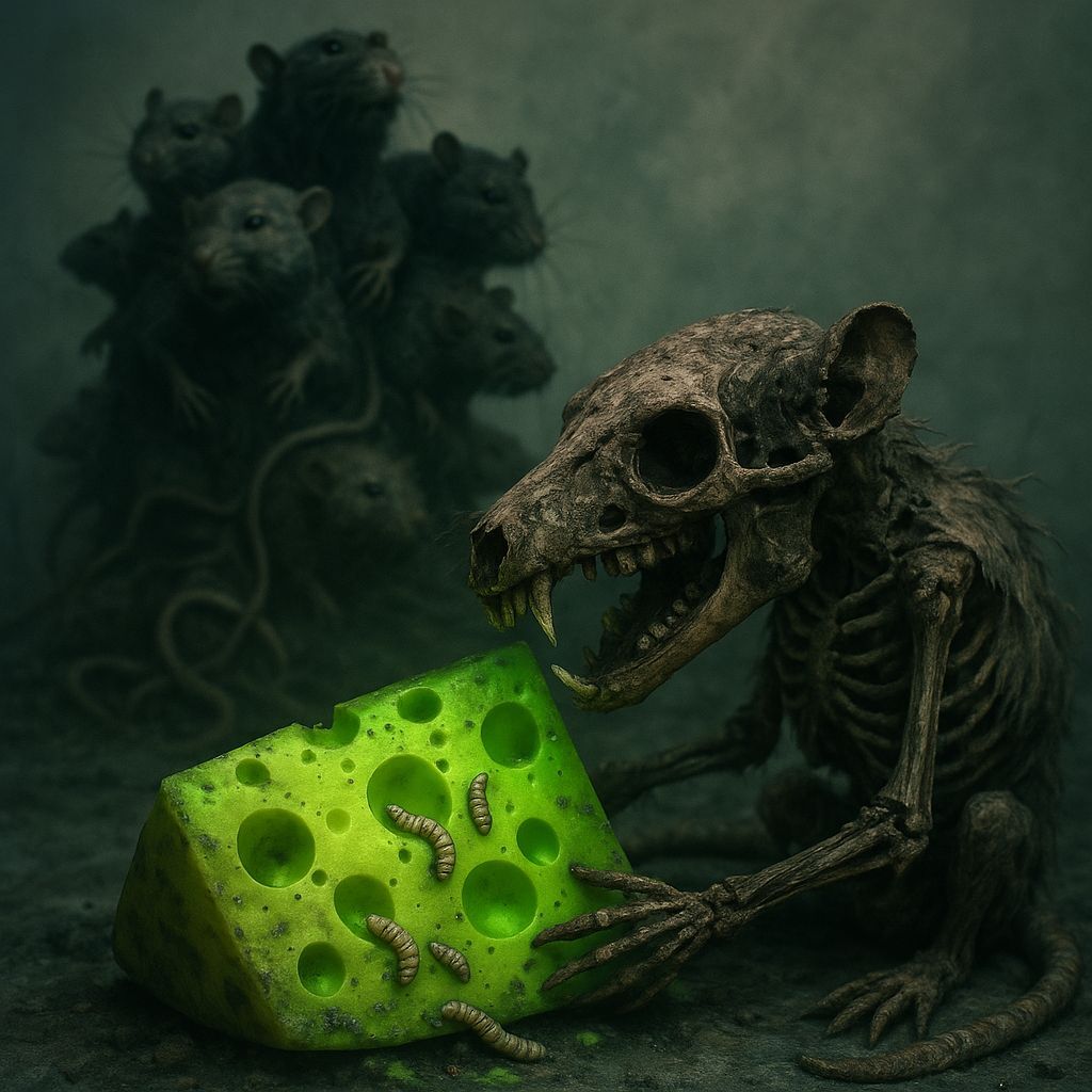 Radioactive Rat King in Winter Wasteland Photograph