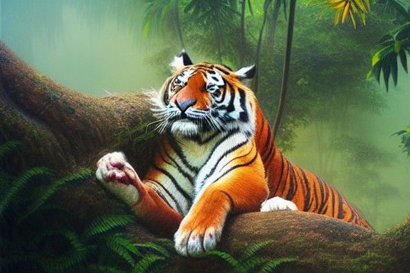Tiger Chilling