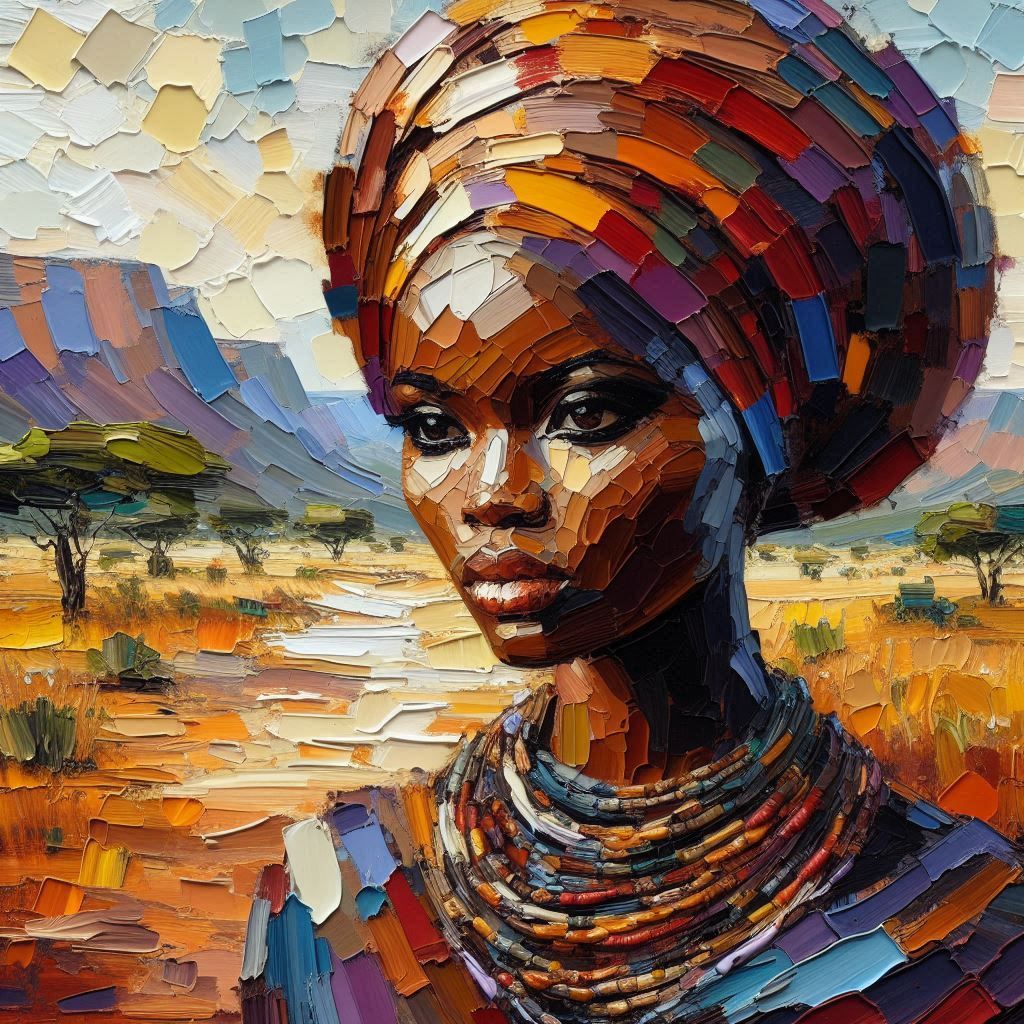 female portrait. african woman.