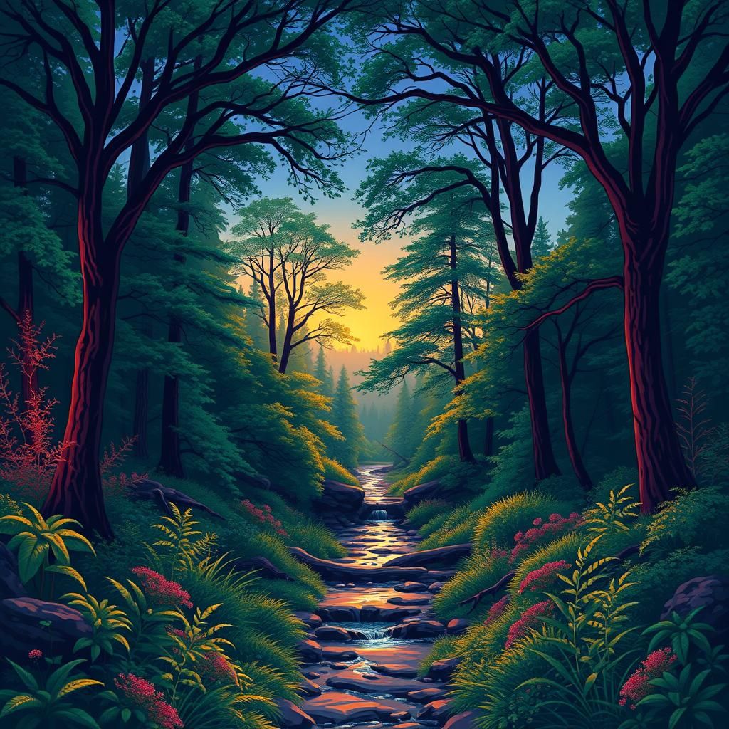 A hidden glen where every sound of nature forms a harmonious...