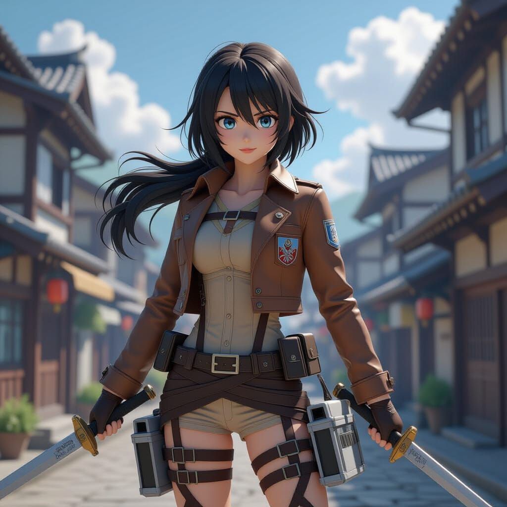 Attack on Titan 3D Anime Art