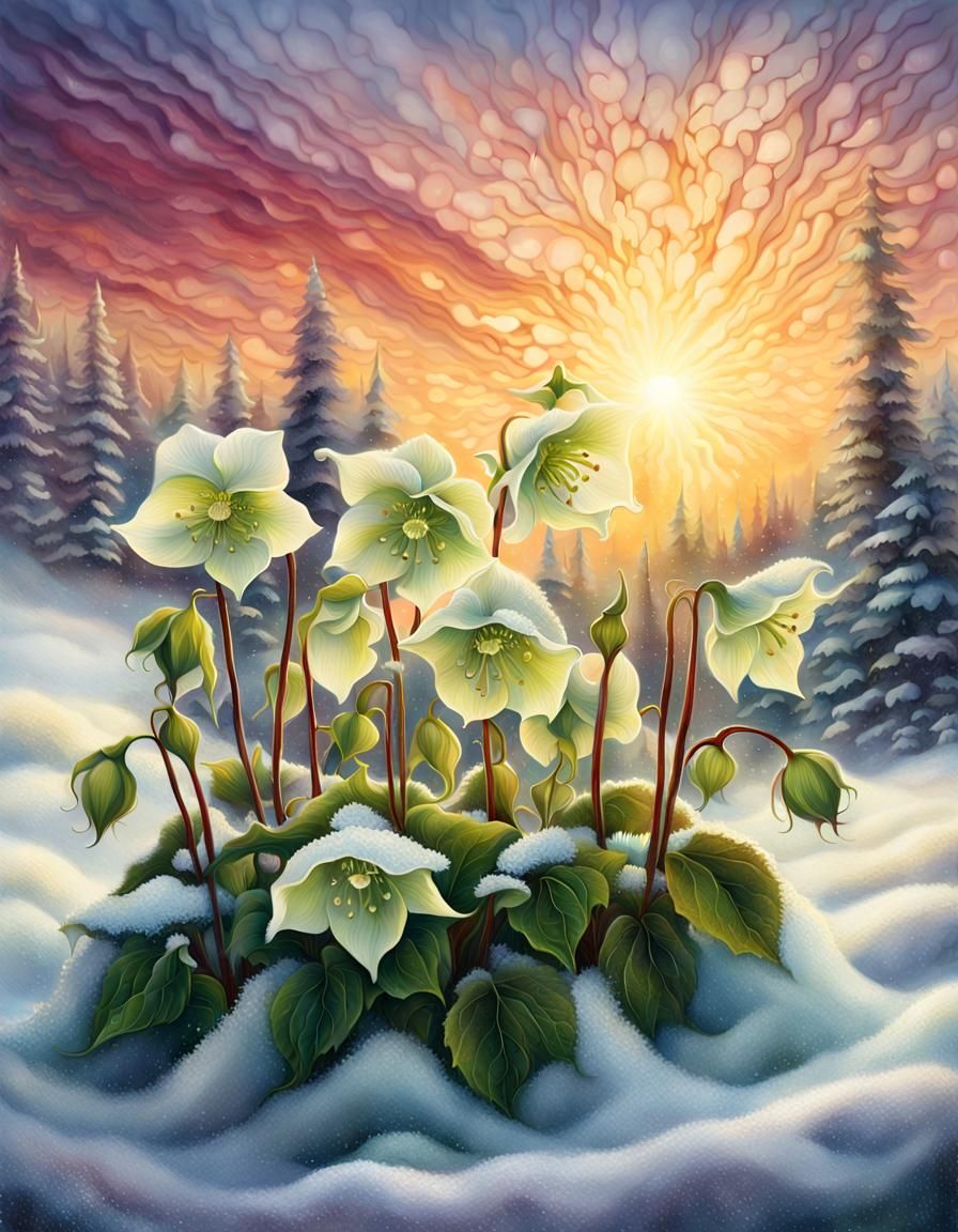 Hellebores (Lenten Roses)  by @Eka