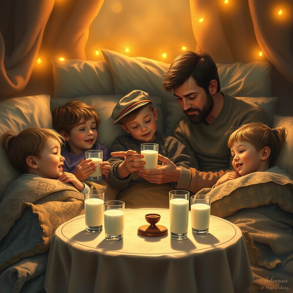 A glass of milk before bedtime ..