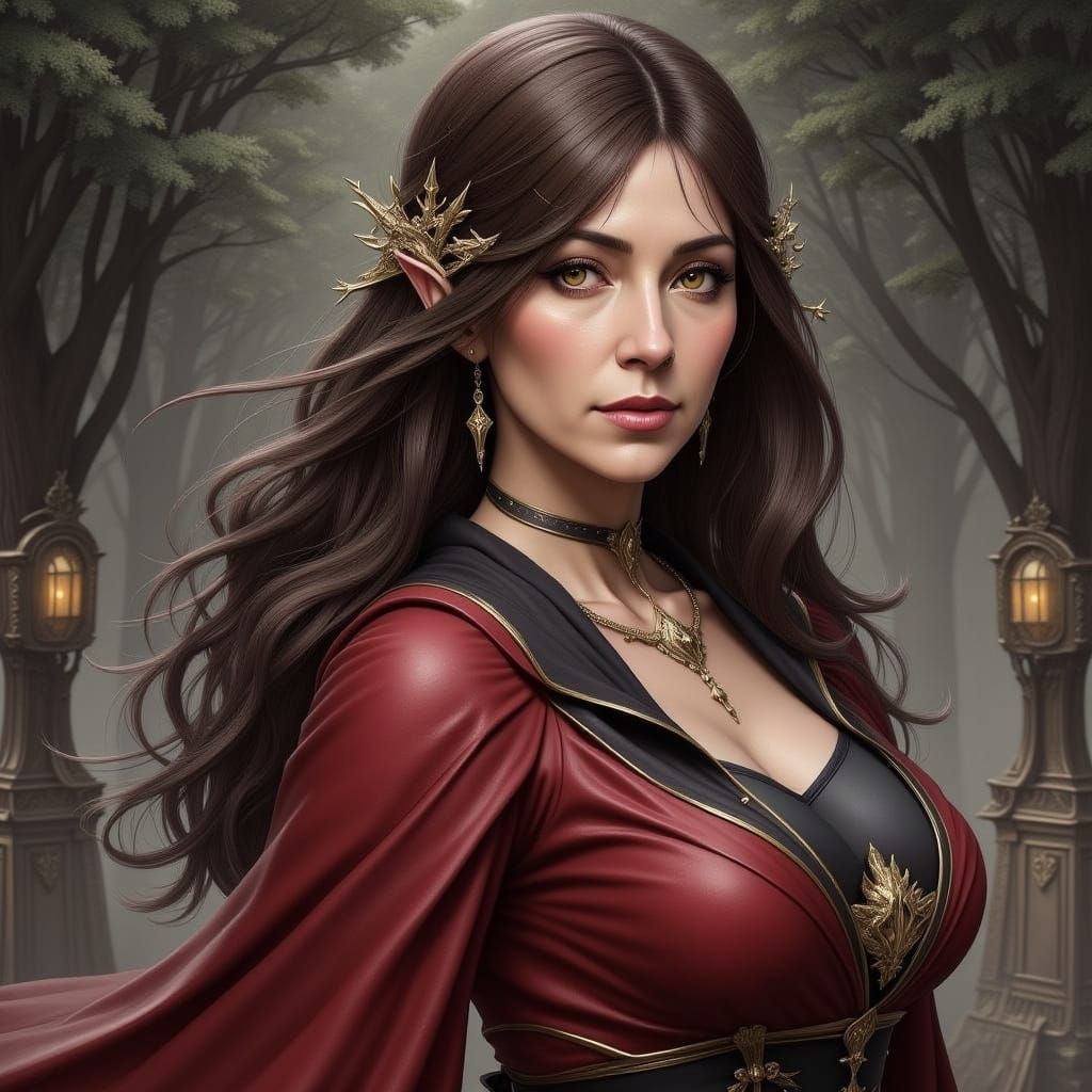 Glowing Celestial Goddess in Soft Portrait Lighting