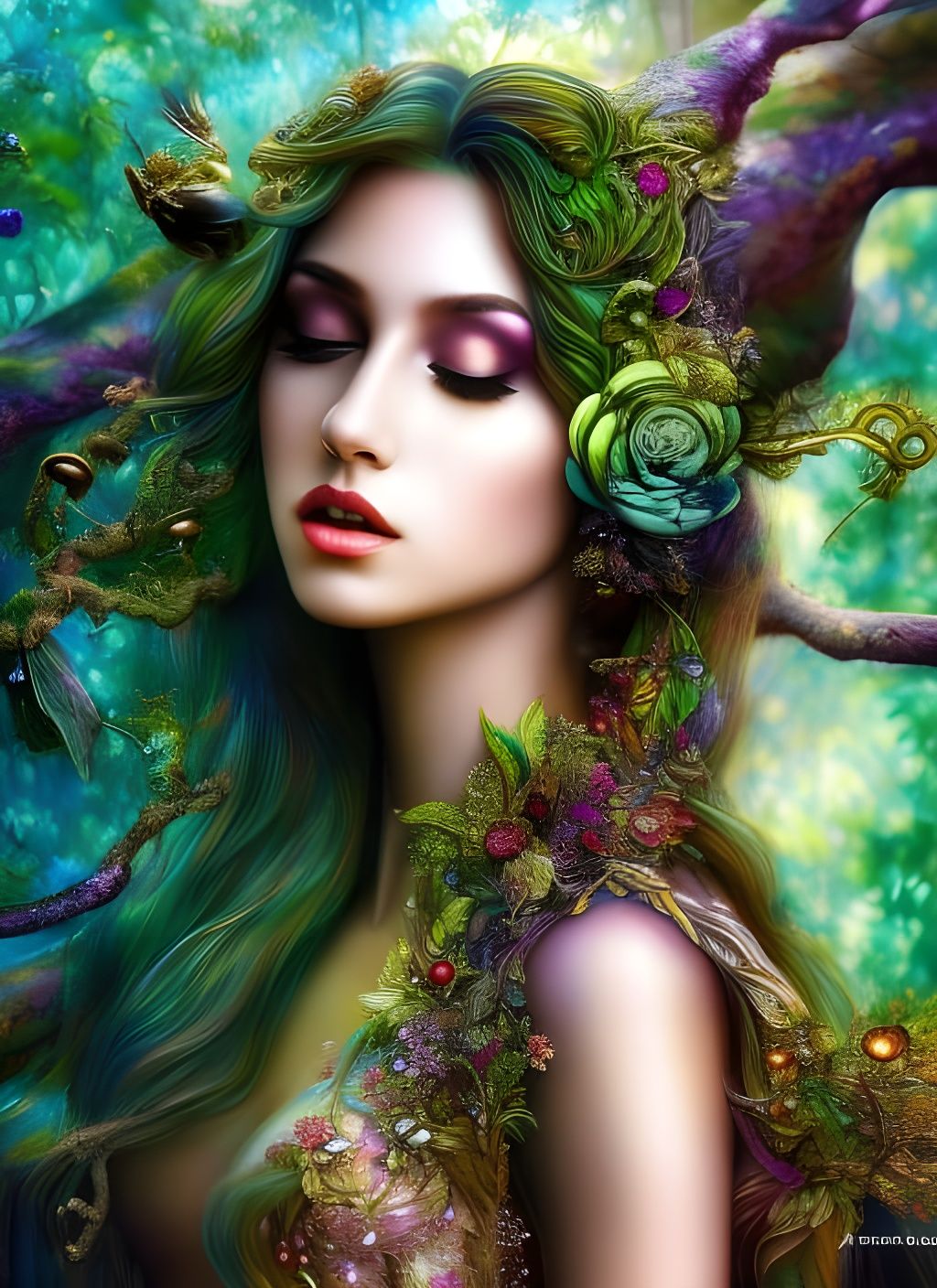 Forest Dryad - AI Generated Artwork - NightCafe Creator