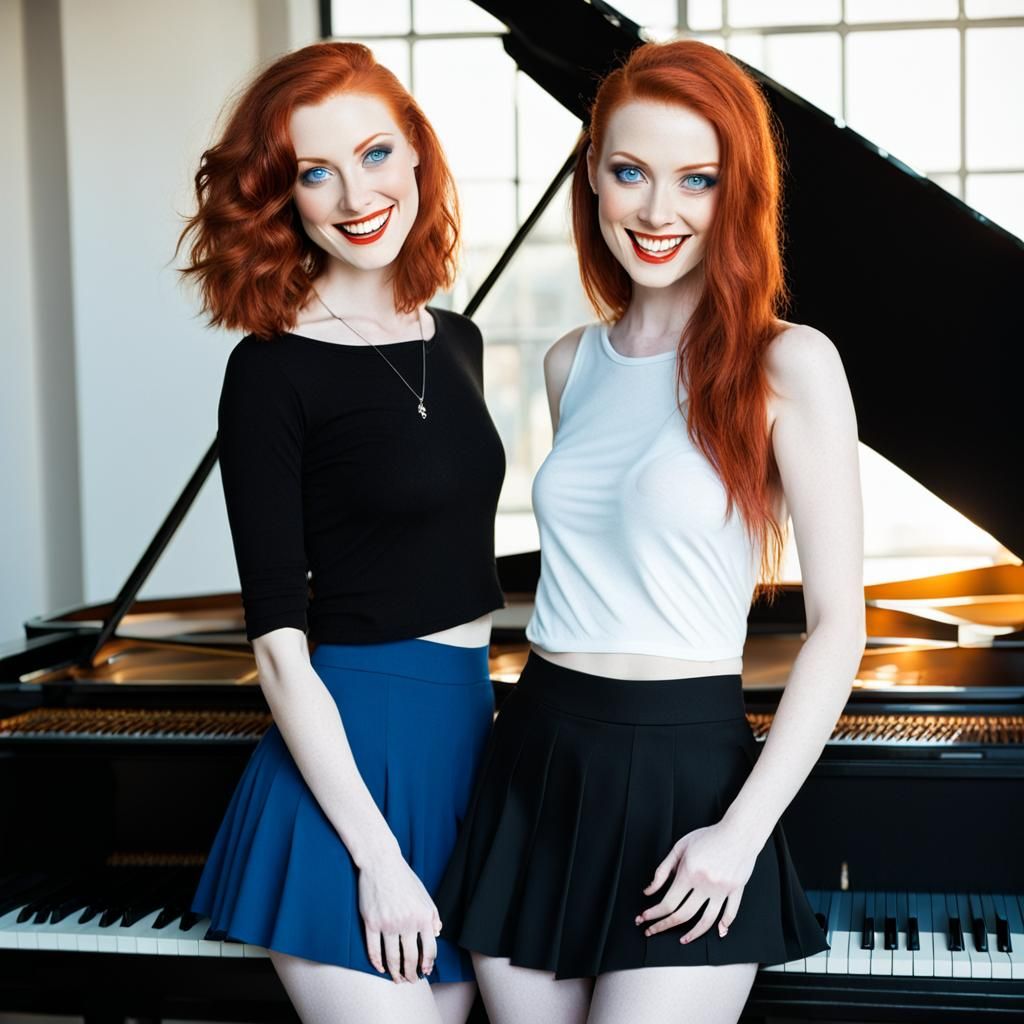 two beautiful young woman