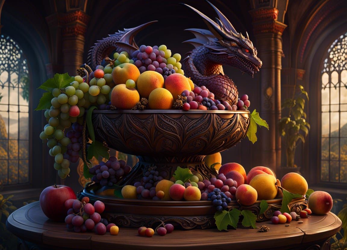 After one too many peach robberies, the butler had a idea...  by @Aethelred_Visigoth