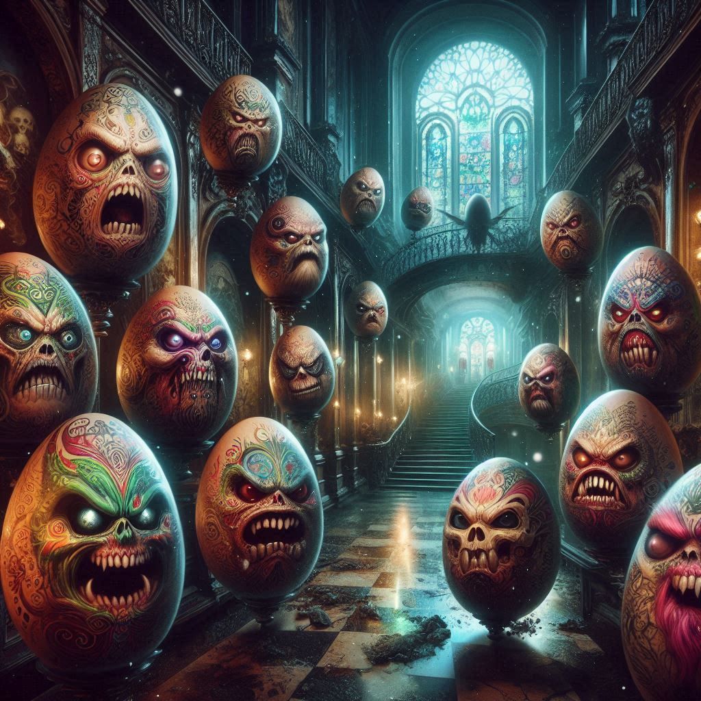 Goth Angry eggs ghosts