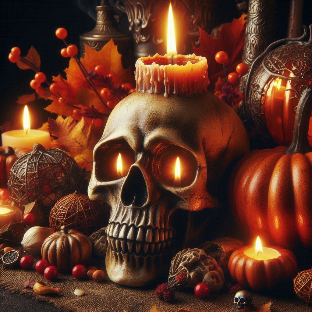 Candle Eyes Skull