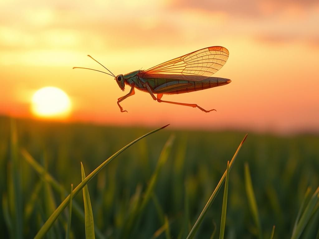 A grasshopper launching into the air  by @Exo1124