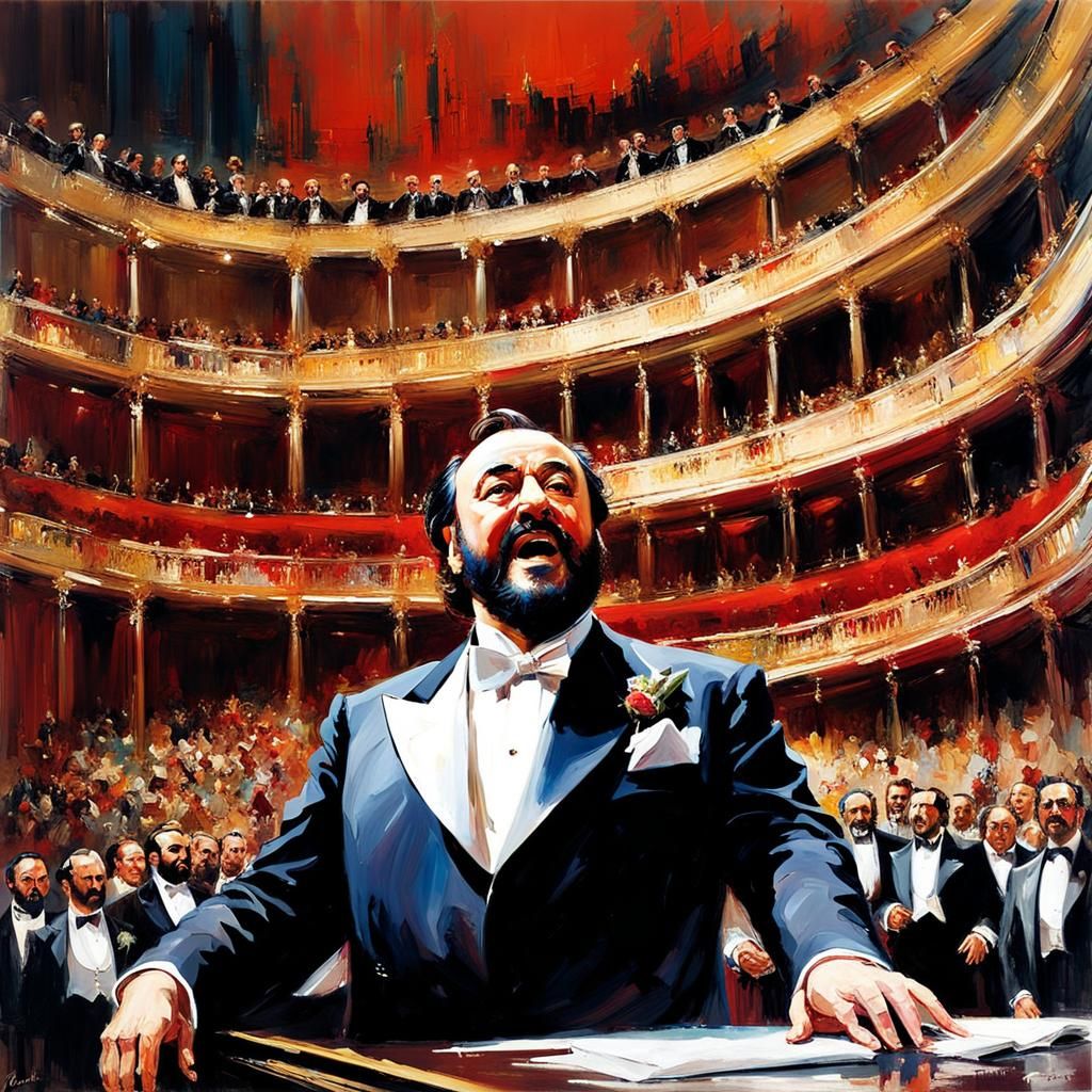 Night at the Opera:Pavarotti!!  by @DEKA