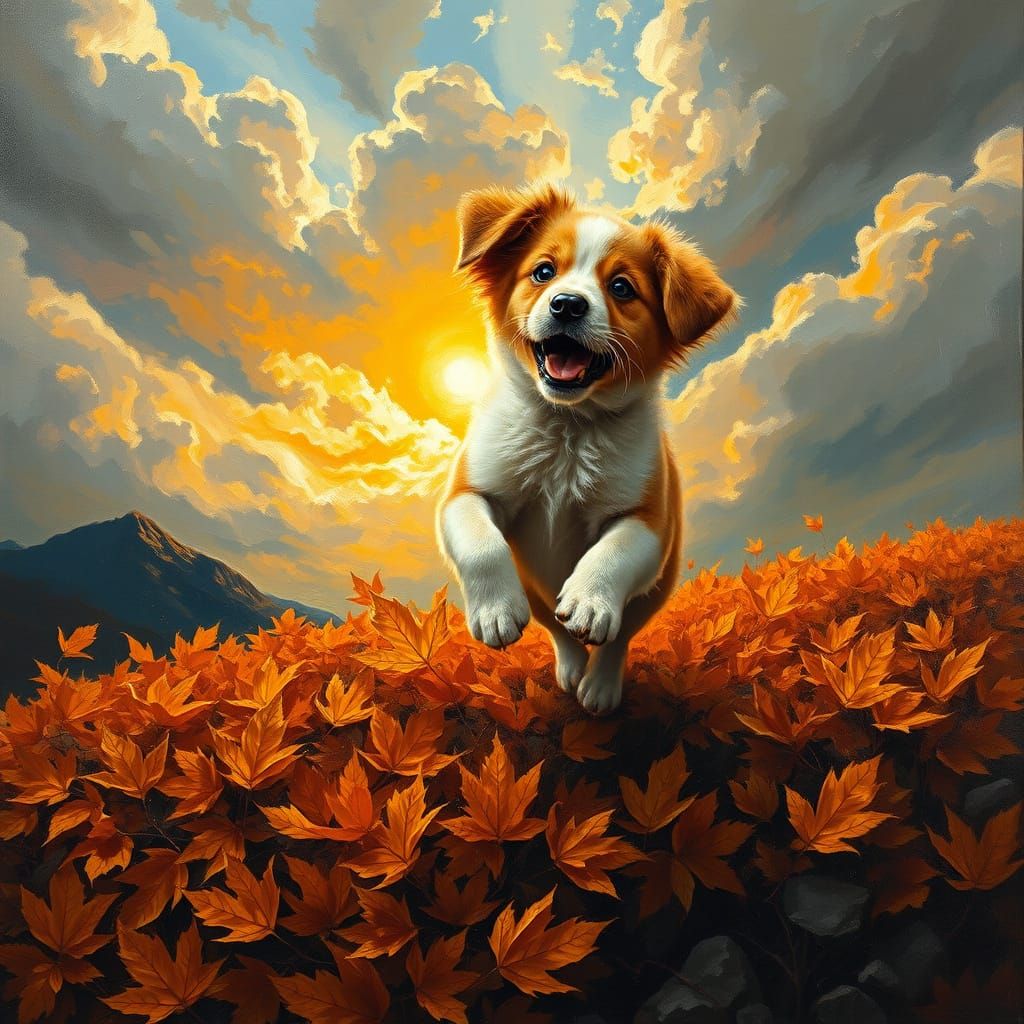 A  happy puppy   by @Henri Banks