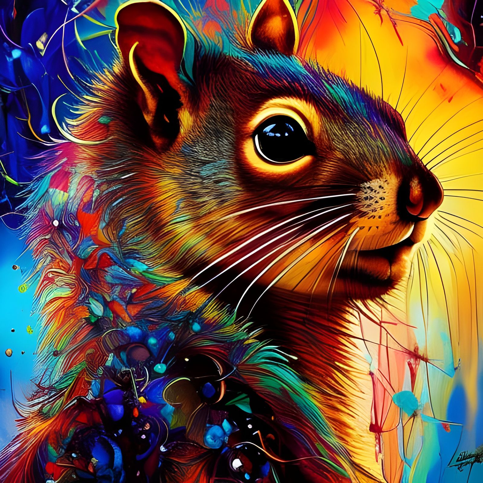 squirrel  by @Hani