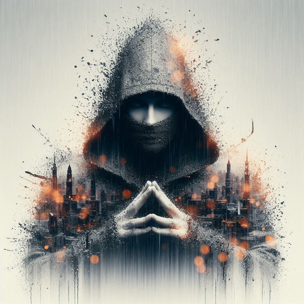 double exposure beautiful fantasy DALL-E 3 portrait landscap...