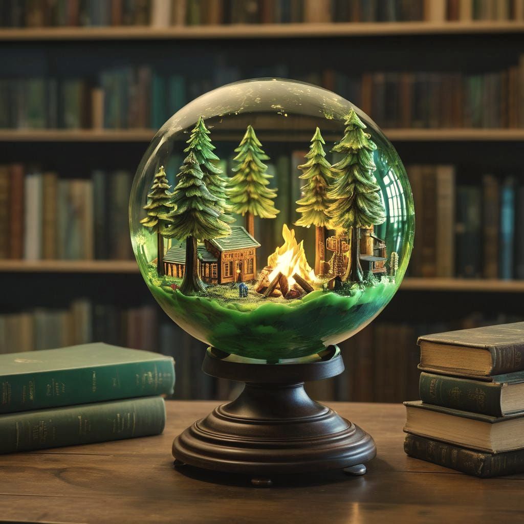 A forest in a globe…but no snow