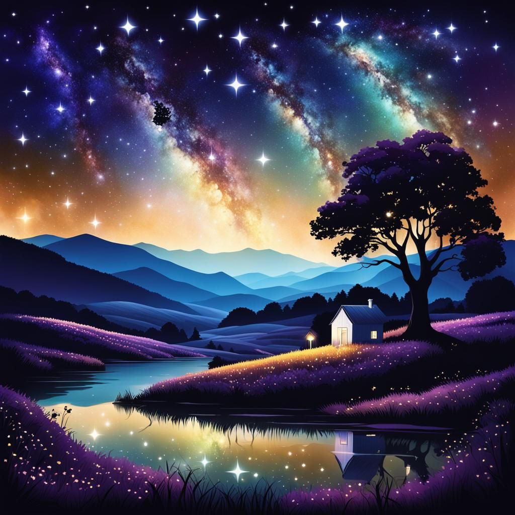 Country night   by @Giselle Gastinet