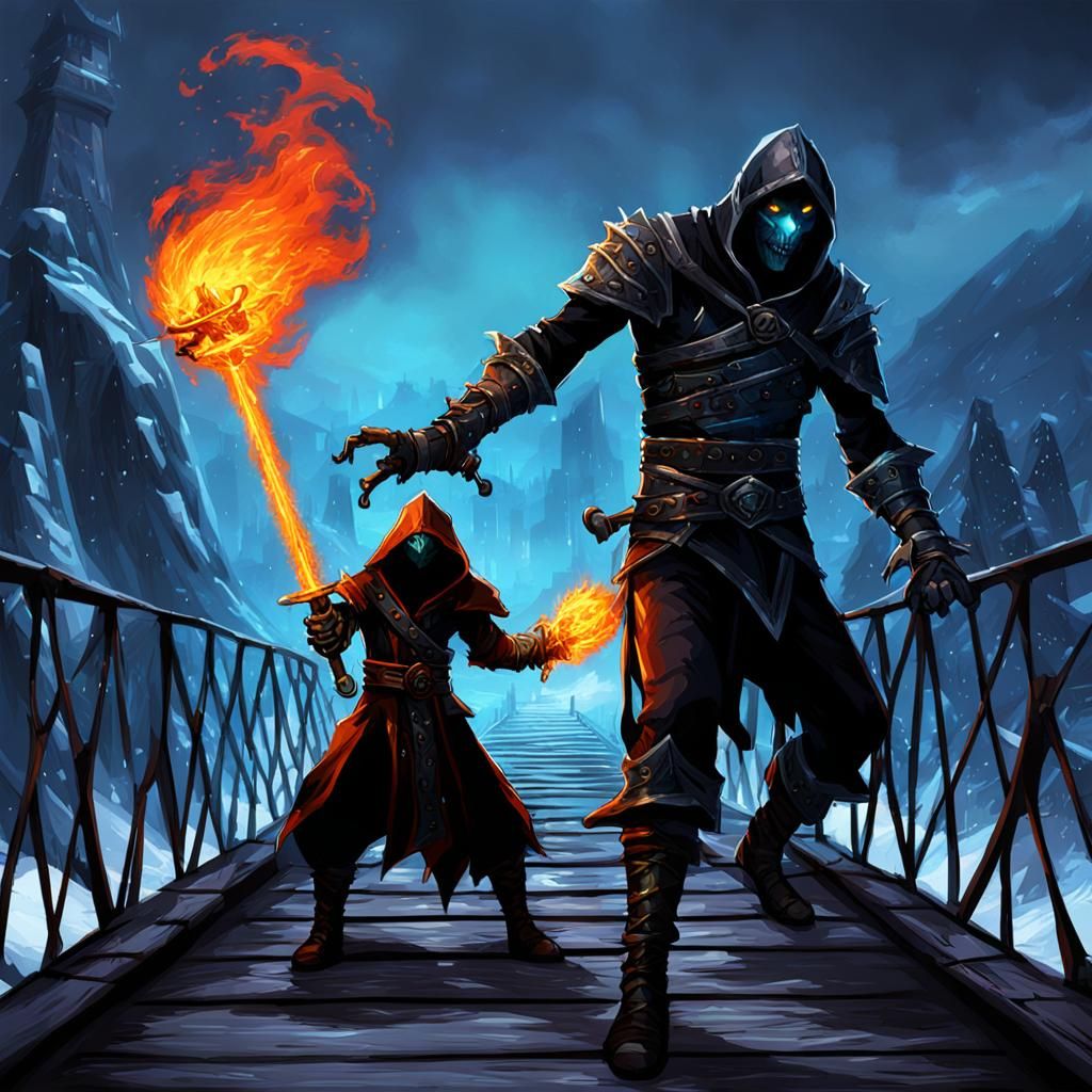 Undead Fire vs Ice Assassin Duel