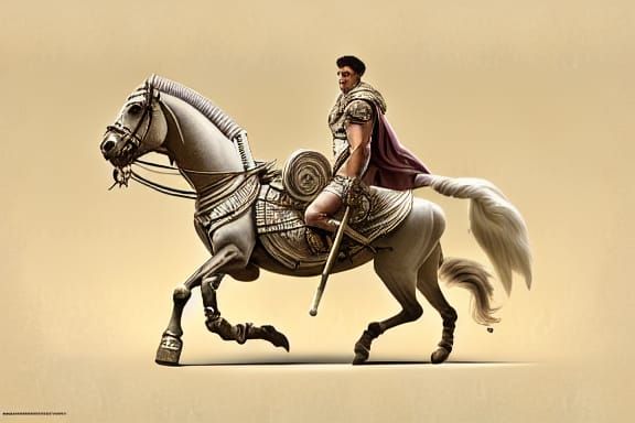 Roman Charioteer, Epic cinematic brilliant stunning intricat...