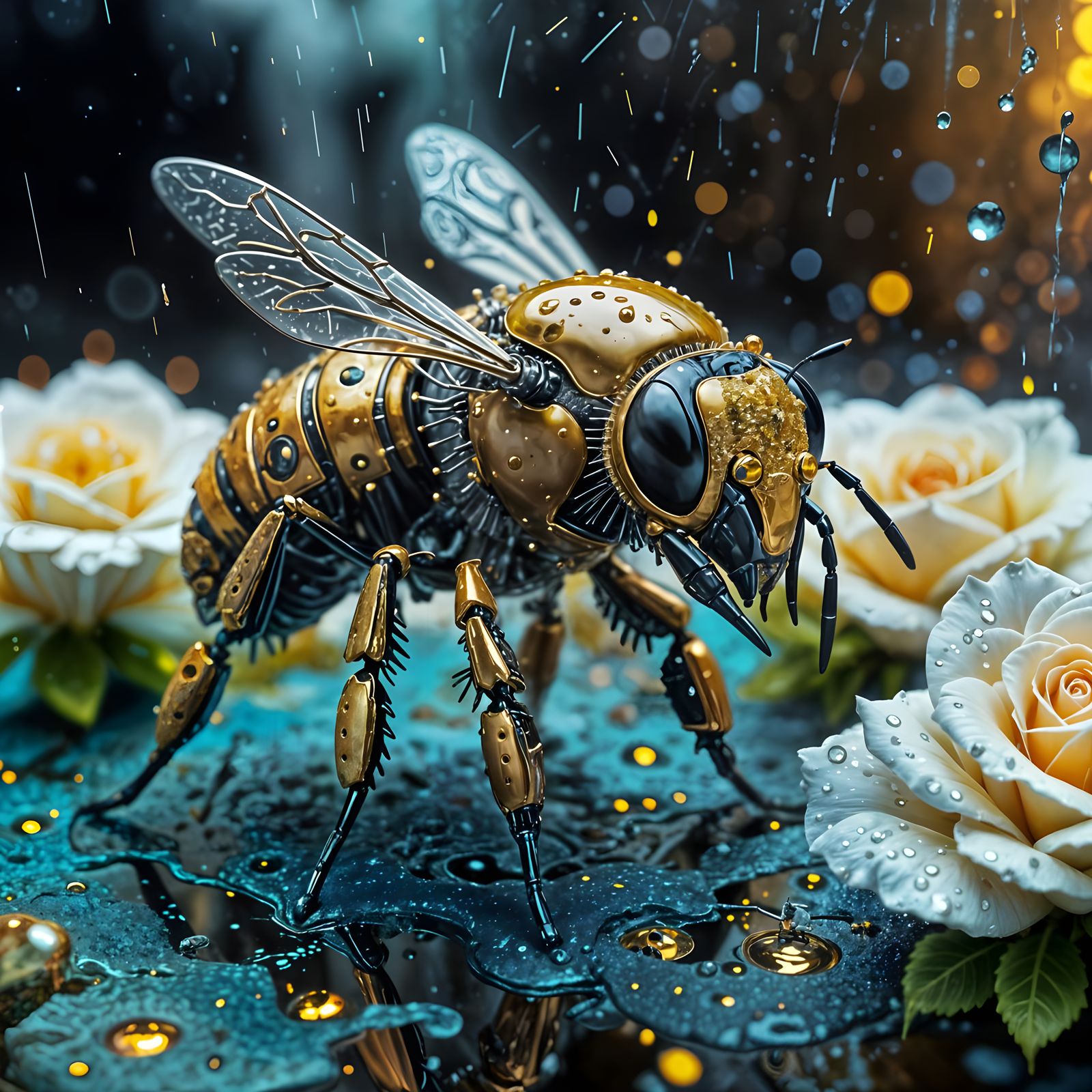 Metal Drone Bee  by @Gerardus Cornielje