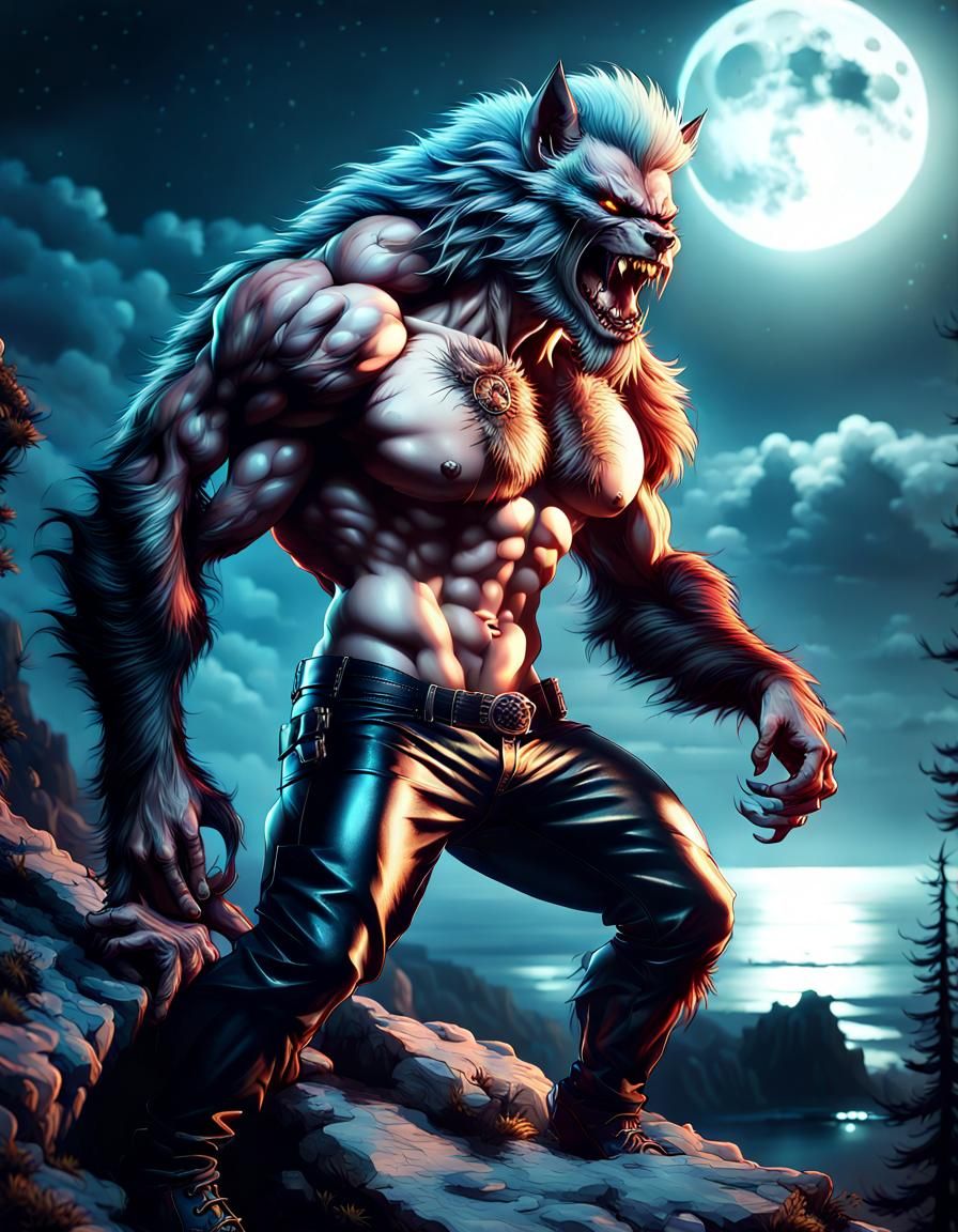 Werewolf AI Generated Artwork NightCafe Creator