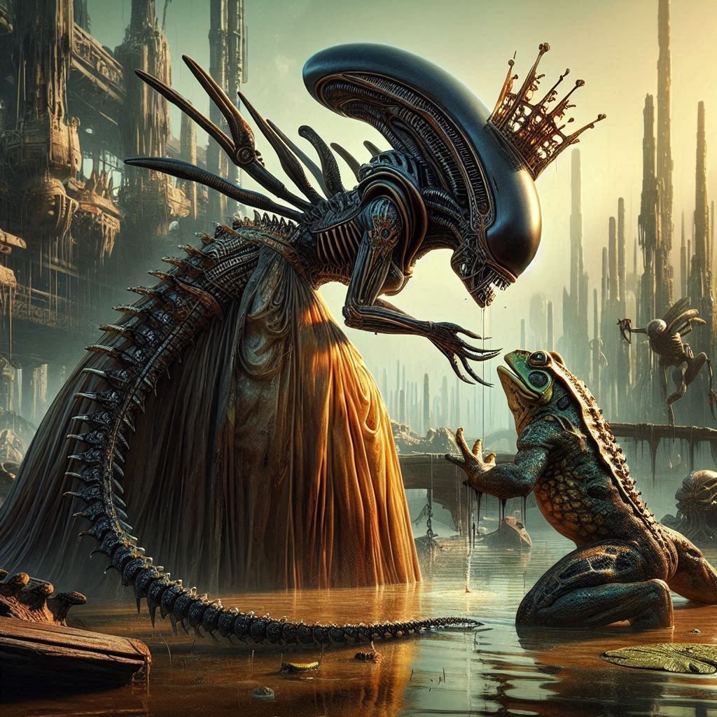 The princess and the frog - Giger style