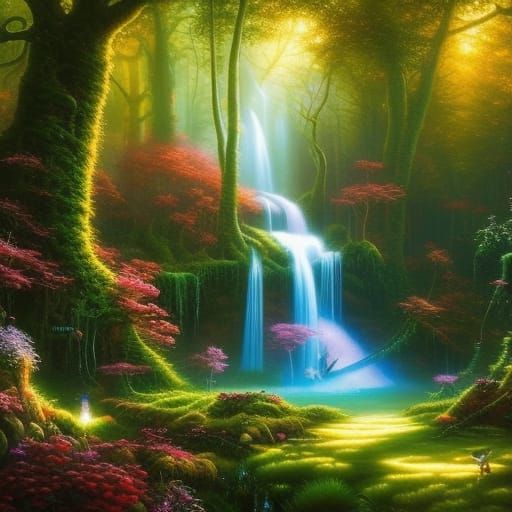 Enchanted Magical Forest - AI Generated Artwork - NightCafe Creator