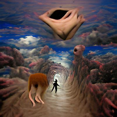 Come with me into the void surrealism