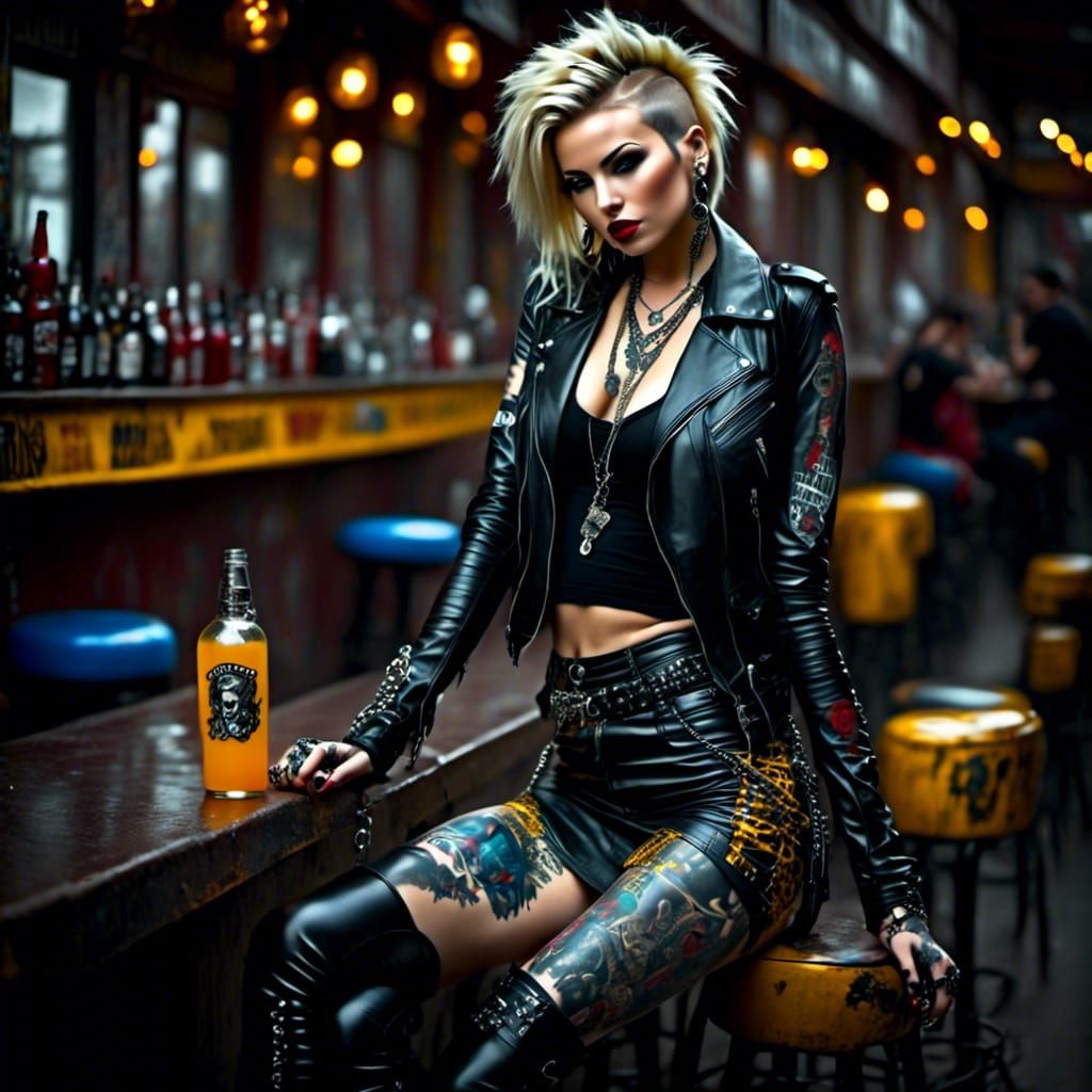 <lora:PunkStyle:1.0> <lora:GrungePunkStyle:1.0>  