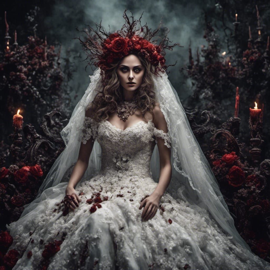 Evil Bride <lora:Cursed:1.0> 