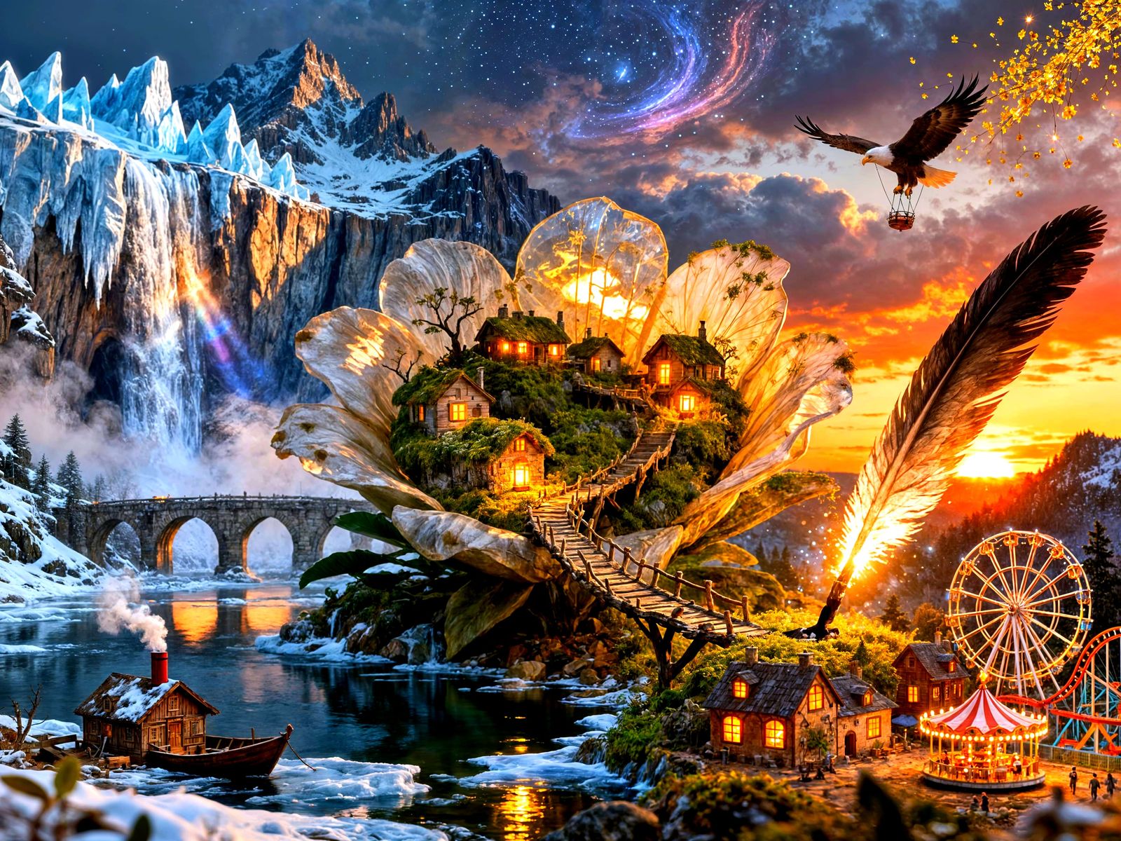 This is how the world seems small.