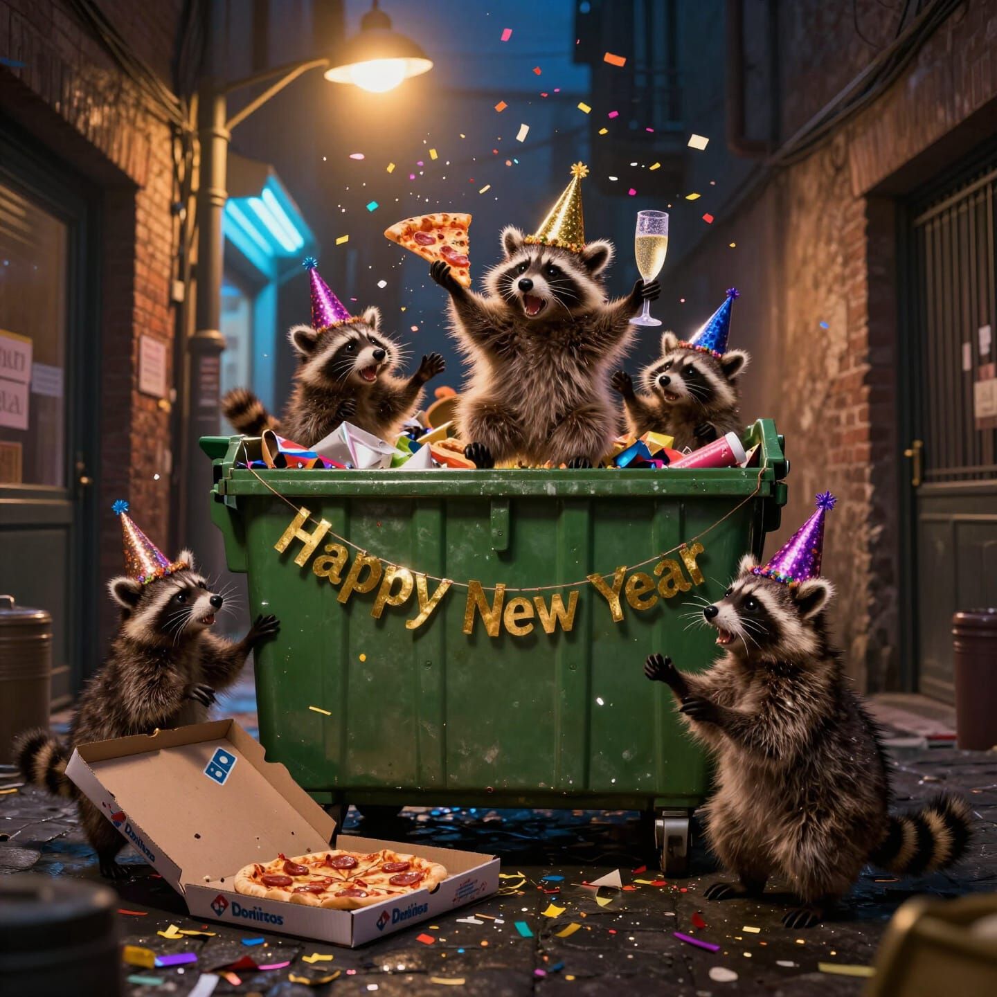 Trash Panda Party  by @Shywolf
