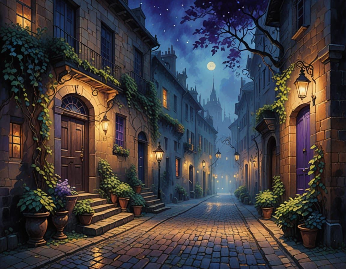 Mysterious old European street  by @LoisD