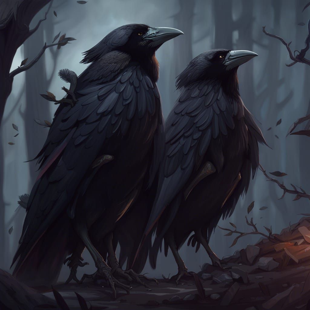 Crows - AI Generated Artwork - NightCafe Creator