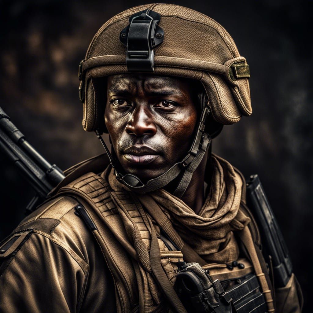 Soldier of special forces of Kenya, - AI Generated Artwork - NightCafe ...