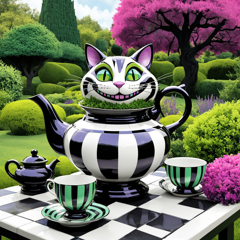 Tea and a game with the clever Cheshire