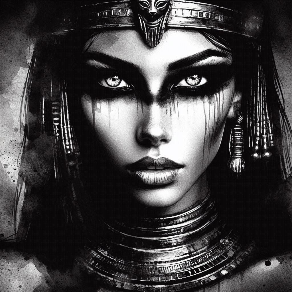 Watercolor Cleopatra