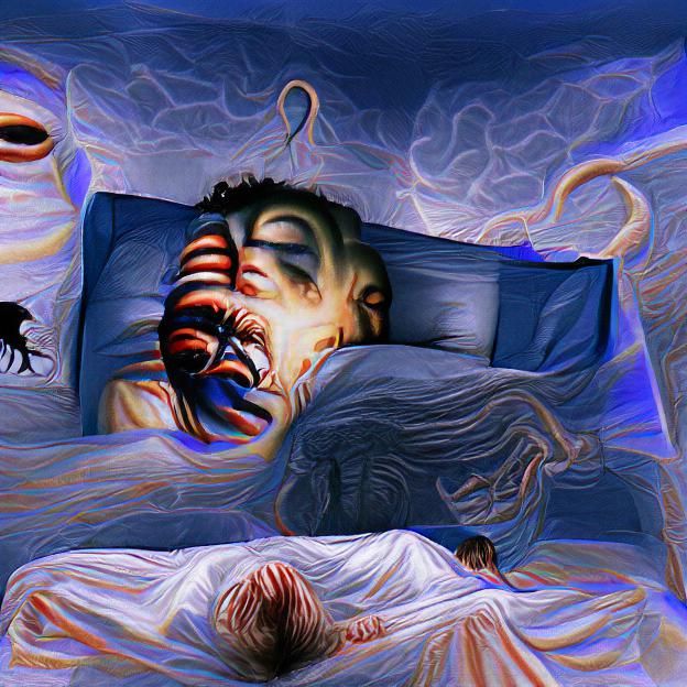 sleep paralysis AI Generated Artwork NightCafe Creator