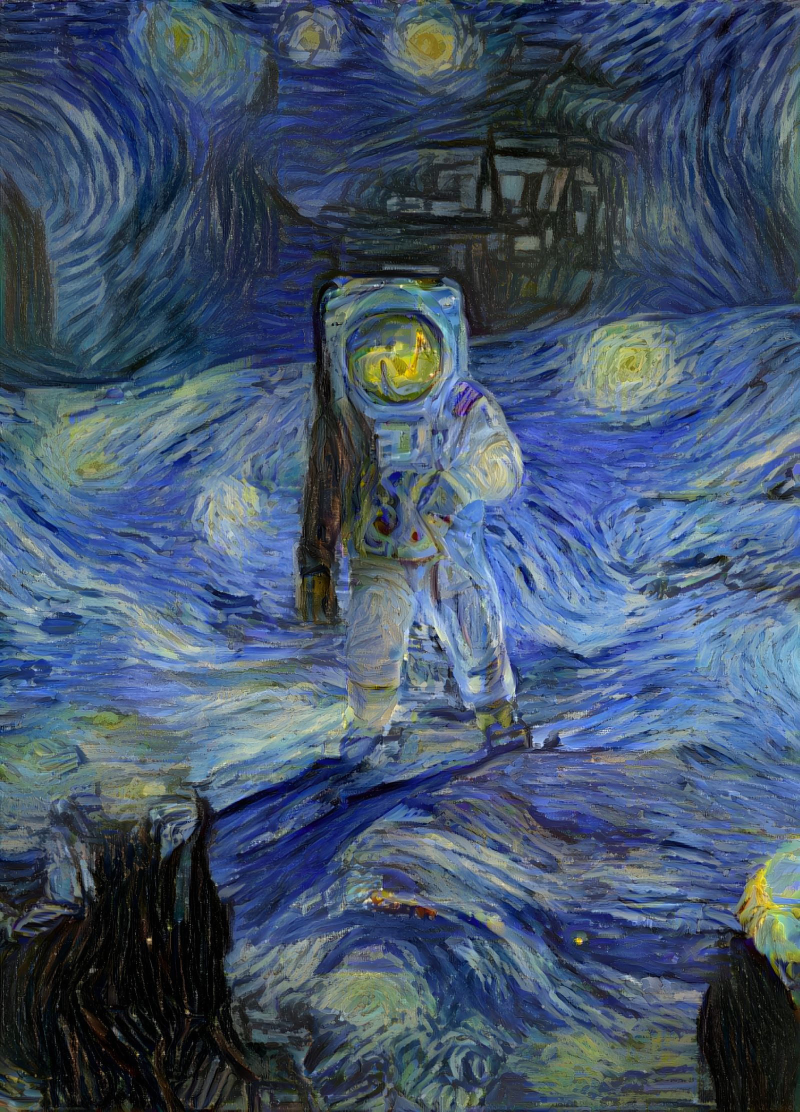 Starry Night Astronaut