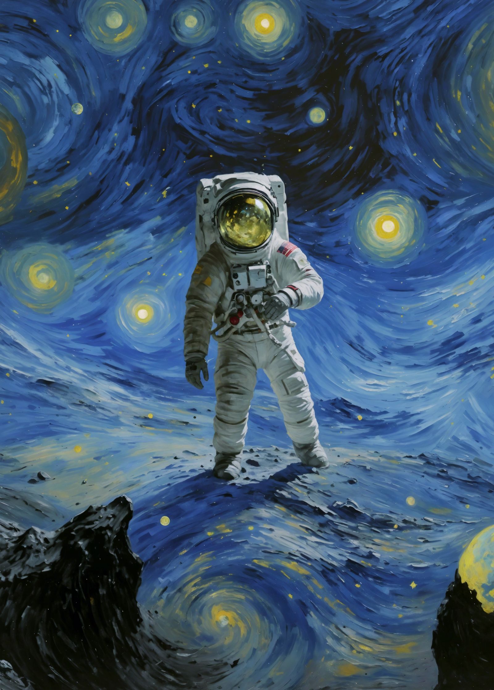 Starry Night Astronaut