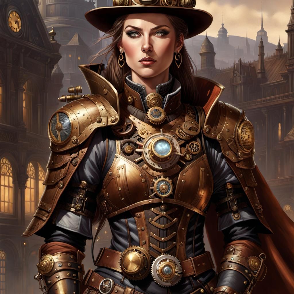 Steampunk warrior - AI Generated Artwork - NightCafe Creator