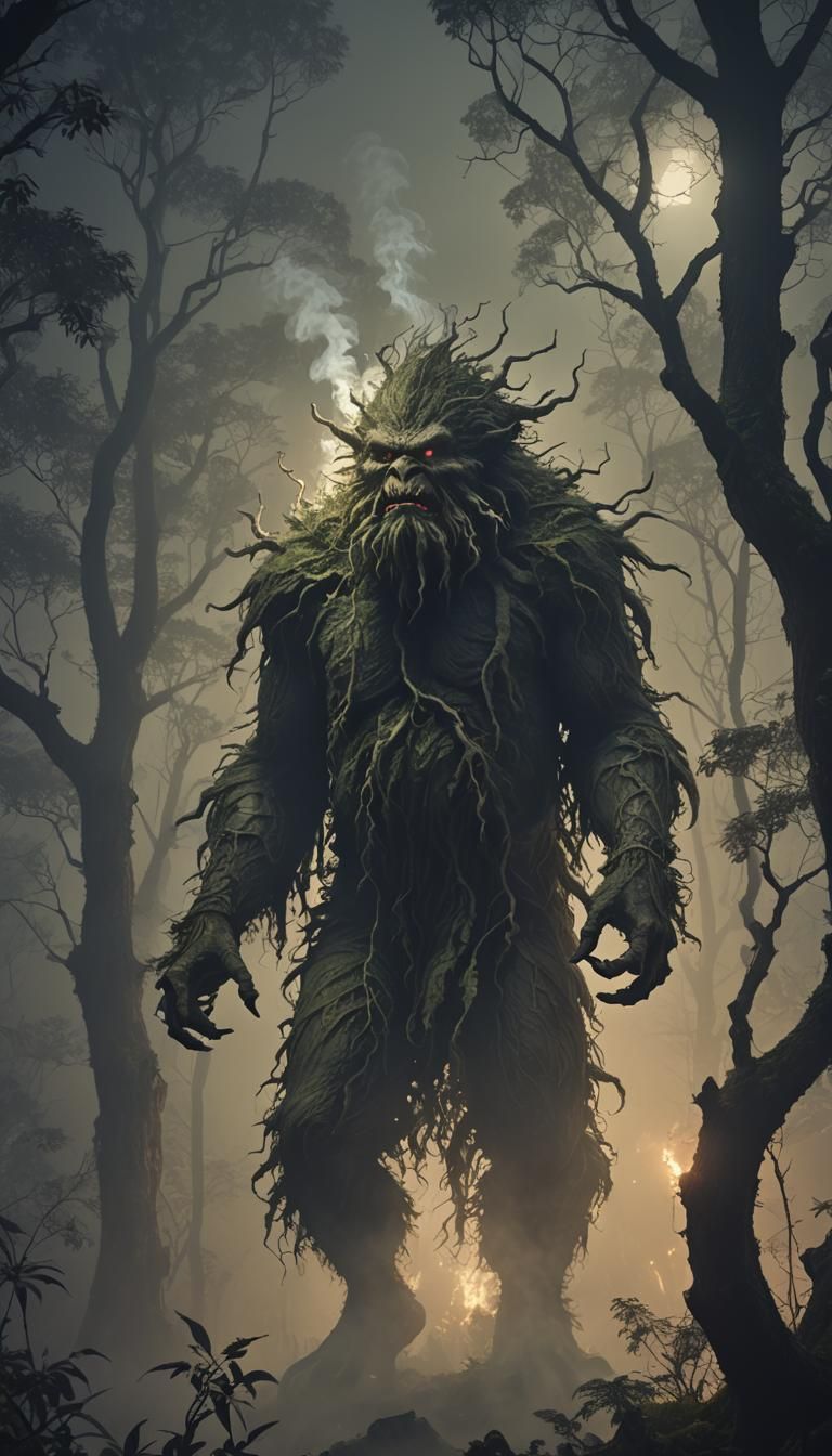 Masterpiece Monday, kapre philippines scary hairy humanoid m...