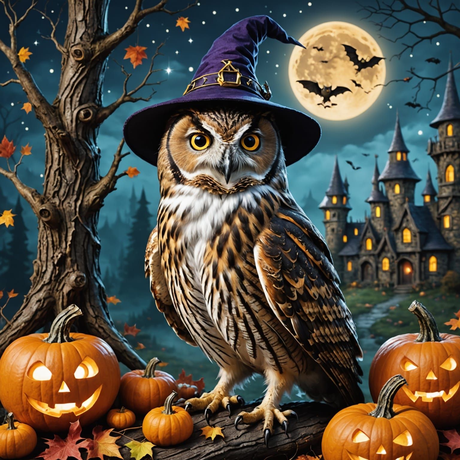 Wizard Owl's Enchanted Halloween
