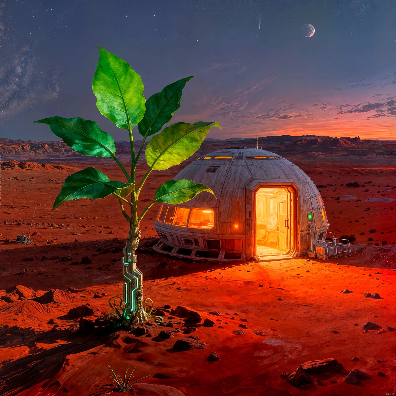 Martian Twilight Solitude  by @JibsyJ