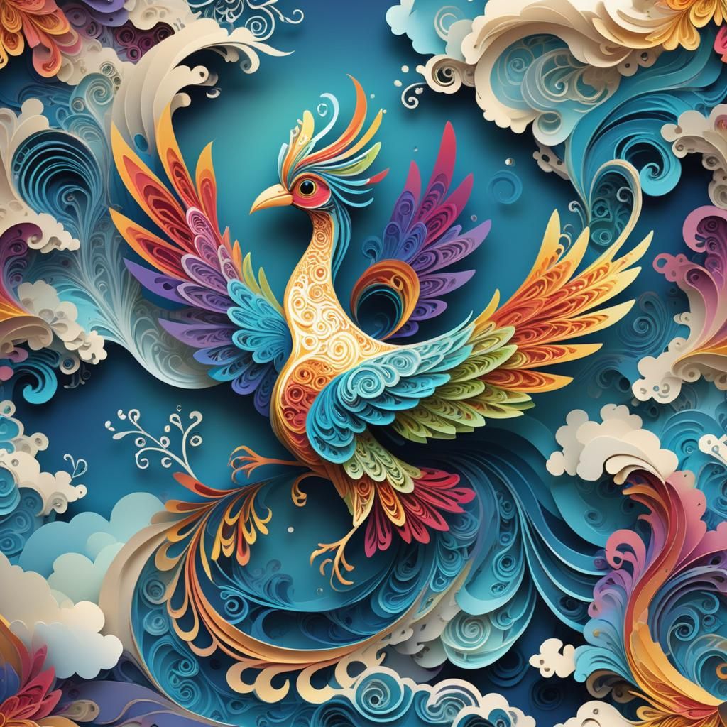 Fancy Fantasy Bird   by @christine