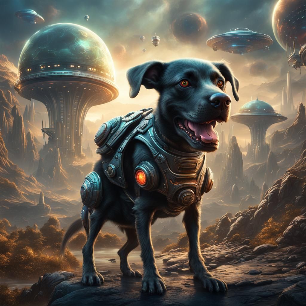 Dog like aliens rule the world