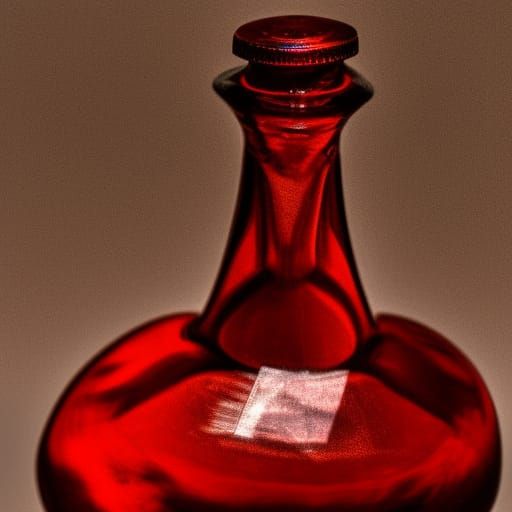 A red gem potion bottle