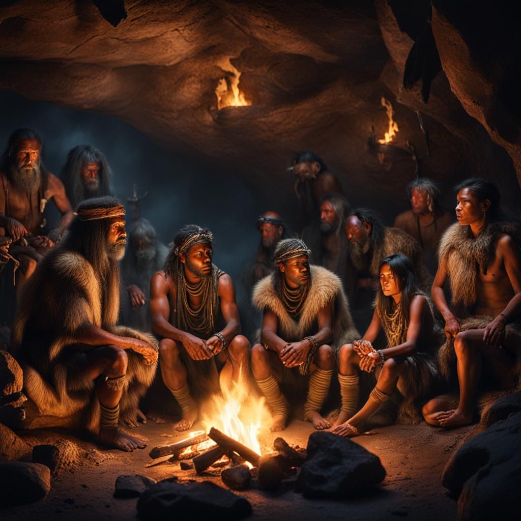 Cave Dwellers - AI Generated Artwork - NightCafe Creator