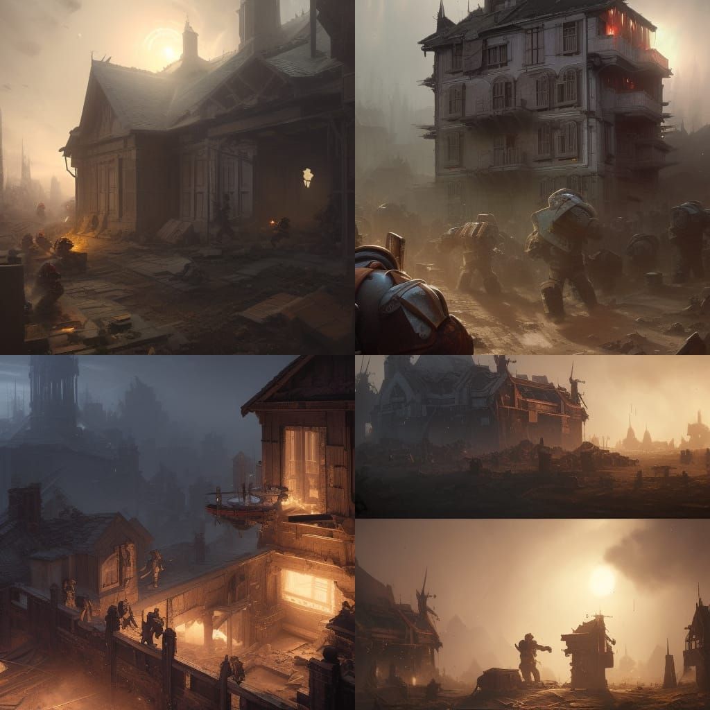 Space Marines  REBUILDING A HOUSE